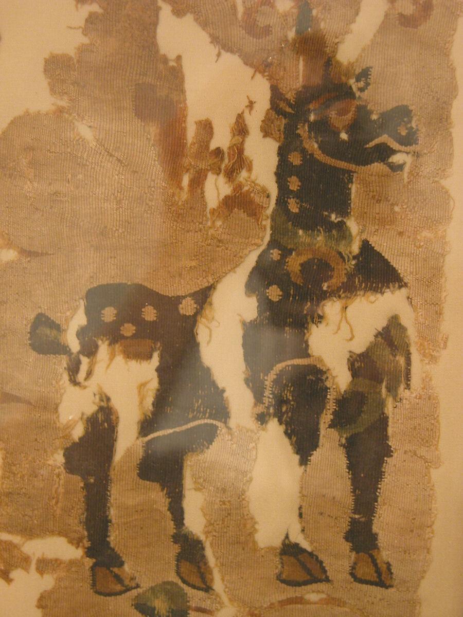 Textile Fragment, Wool, linen; tapestry weave