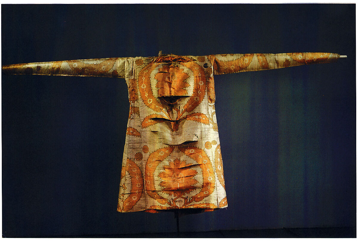 Kaftan, Silk, metal wrapped thread; taqueté (seraser)