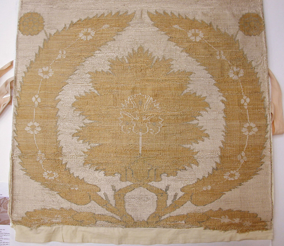 Kaftan, Silk, metal wrapped thread; taqueté (seraser)