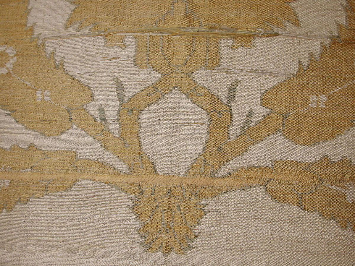 Kaftan, Silk, metal wrapped thread; taqueté (seraser)