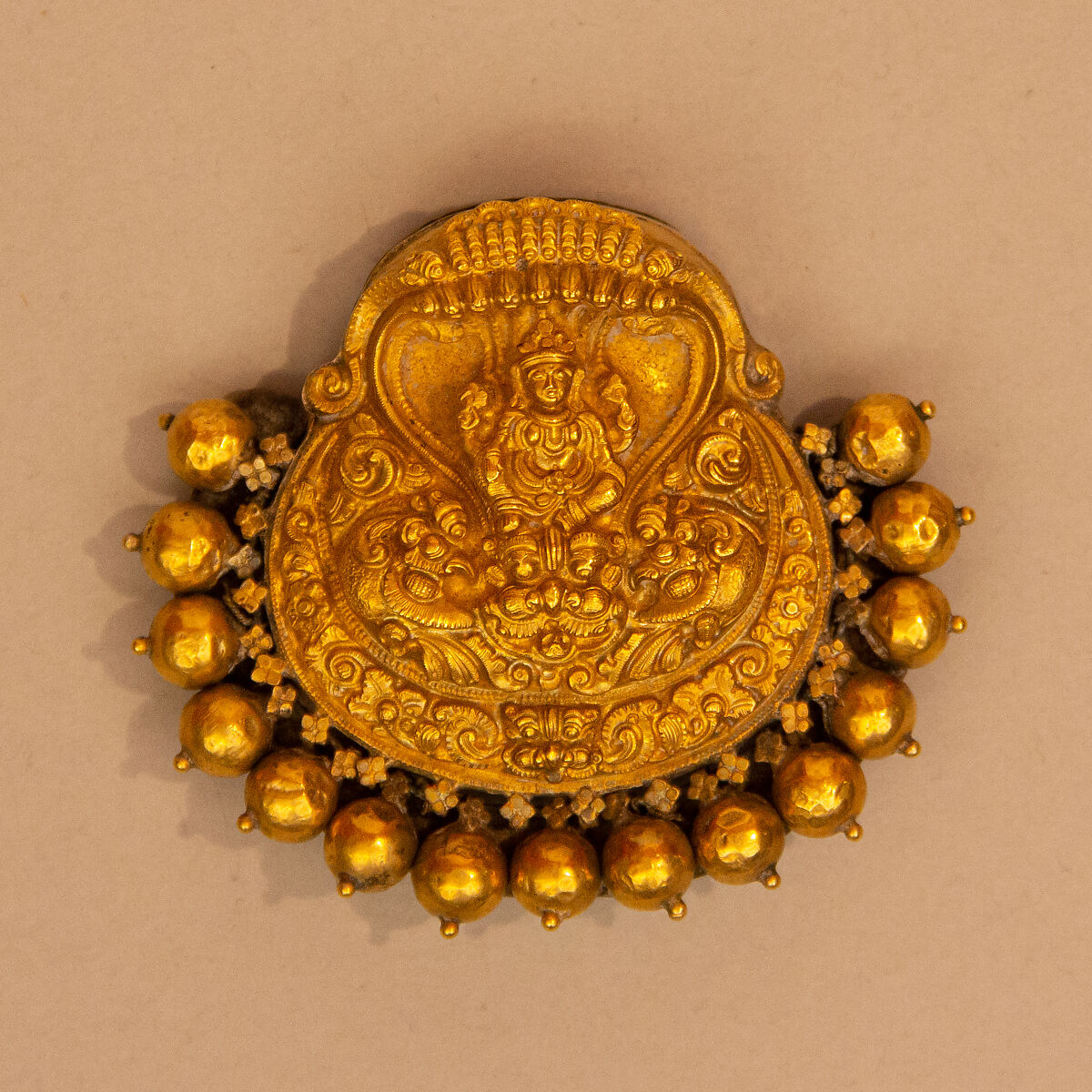 Hair Ornament (Nagar), Gold and silver 