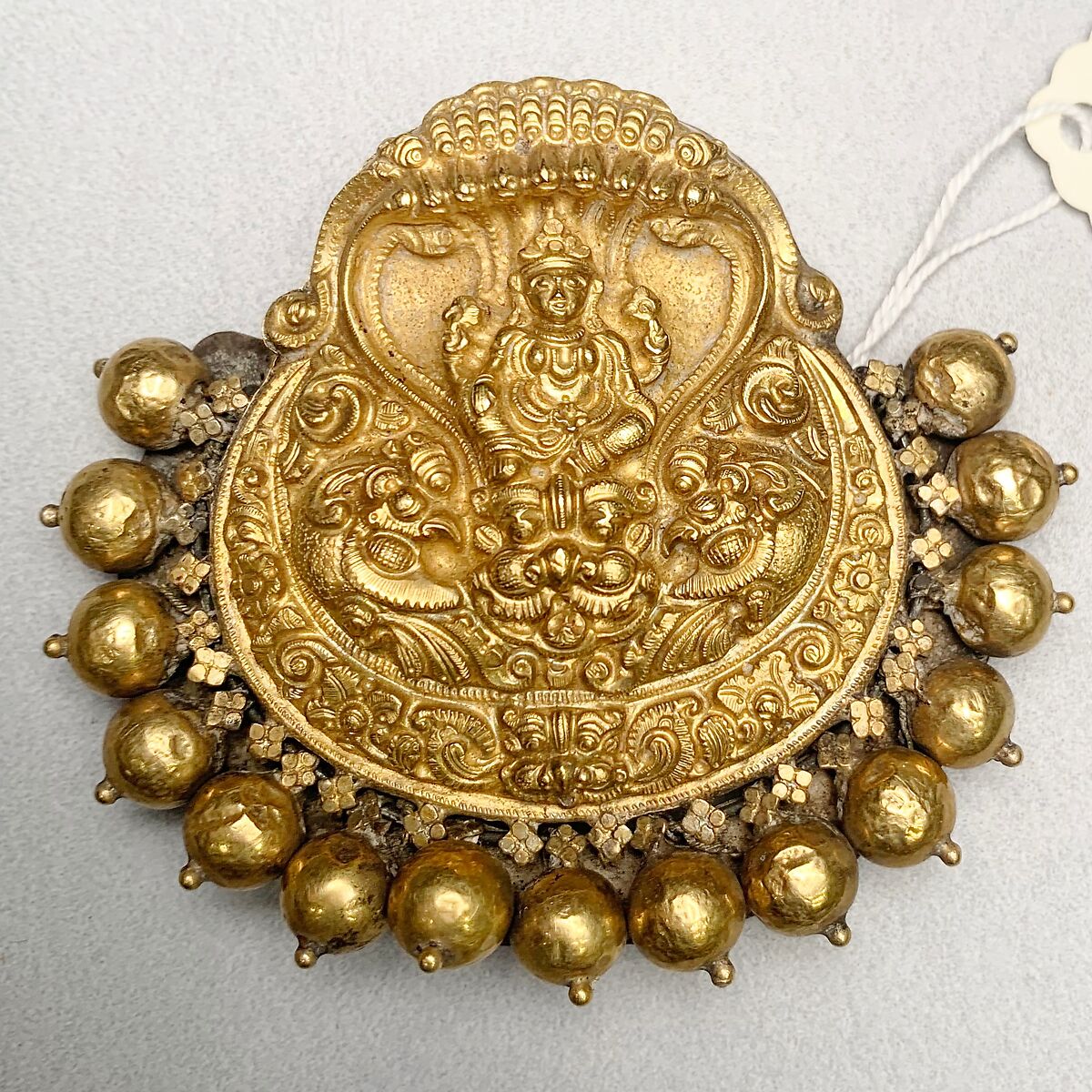Hair Ornament (Nagar), Gold and silver