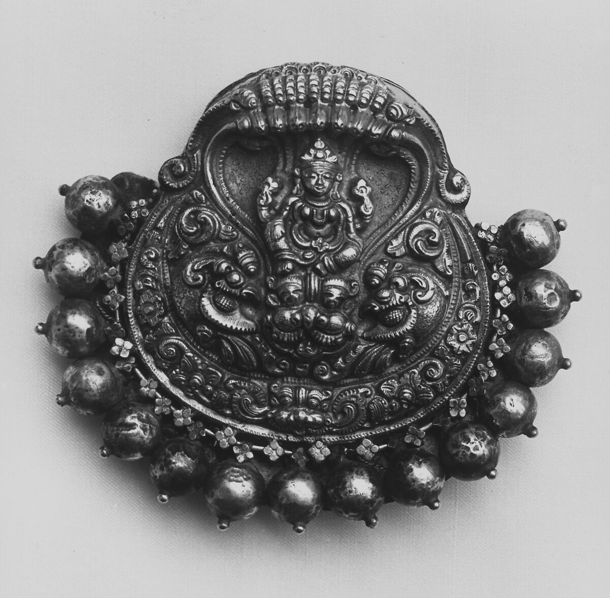 Hair Ornament (Nagar), Gold and silver