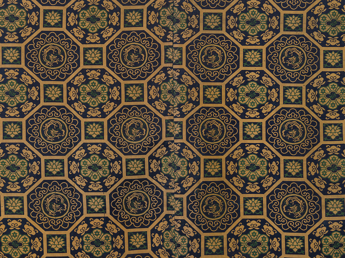 Noh Costume (Kariginu), Twill-weave silk with supplementary weft patterning, Japan