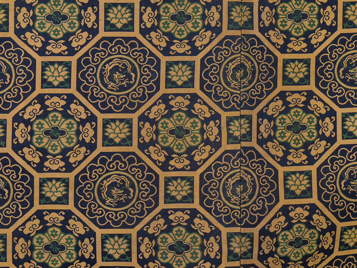 Noh Costume (Kariginu), Twill-weave silk with supplementary weft patterning, Japan