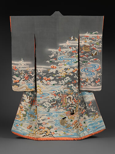 Outer Robe (Uchikake) with Scenes of Filial Piety