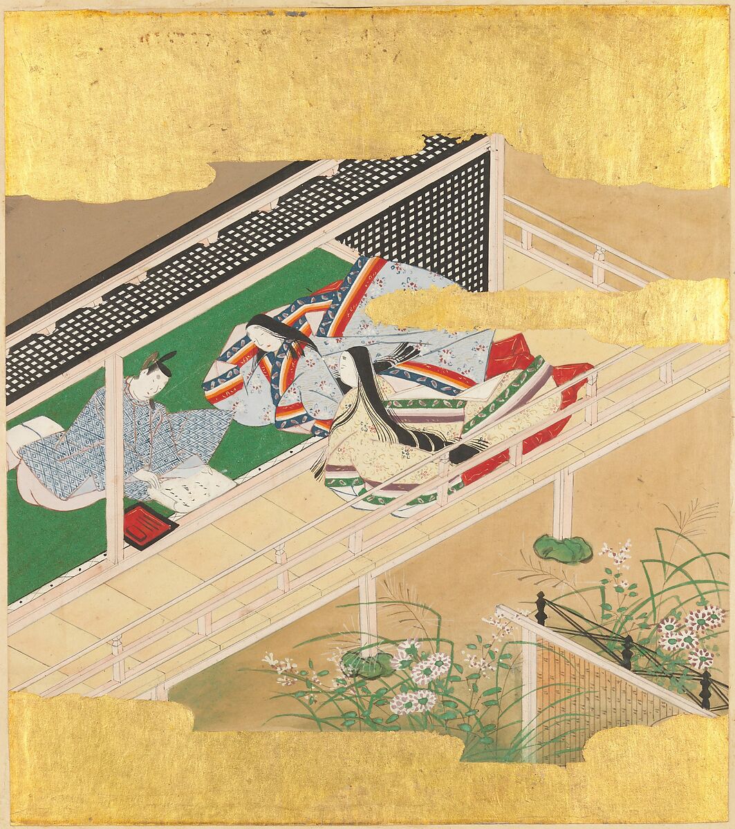 The Tale of Genji (Genji Monogatari), Formerly attributed to Tosa Mitsusada (Japanese, 1738–1806), Set of twenty-four album leaves; ink, color, and gold on paper, Japan