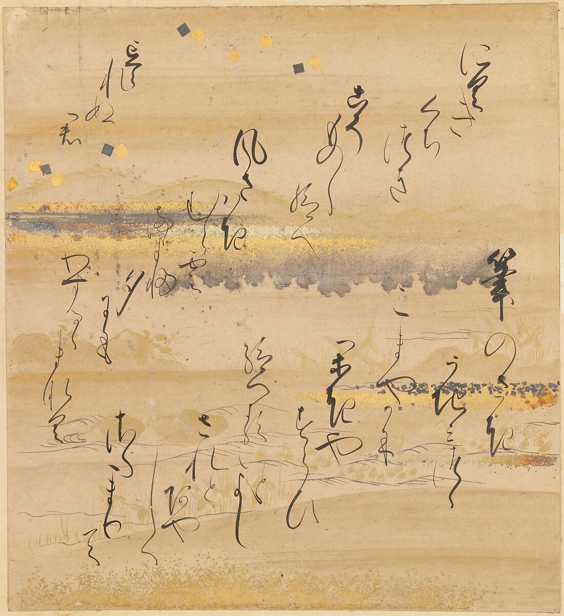 The Tale of Genji (Genji Monogatari), Formerly attributed to Tosa Mitsusada (Japanese, 1738–1806), Set of twenty-four album leaves; ink, color, and gold on paper, Japan