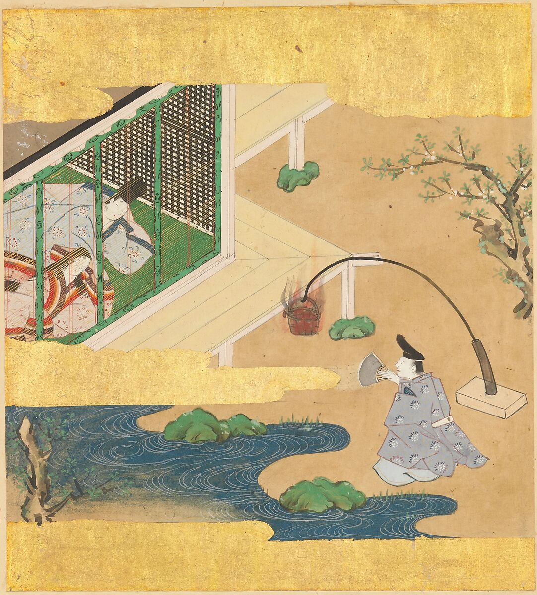 The Tale of Genji (Genji Monogatari), Formerly attributed to Tosa Mitsusada (Japanese, 1738–1806), Set of twenty-four album leaves; ink, color, and gold on paper, Japan