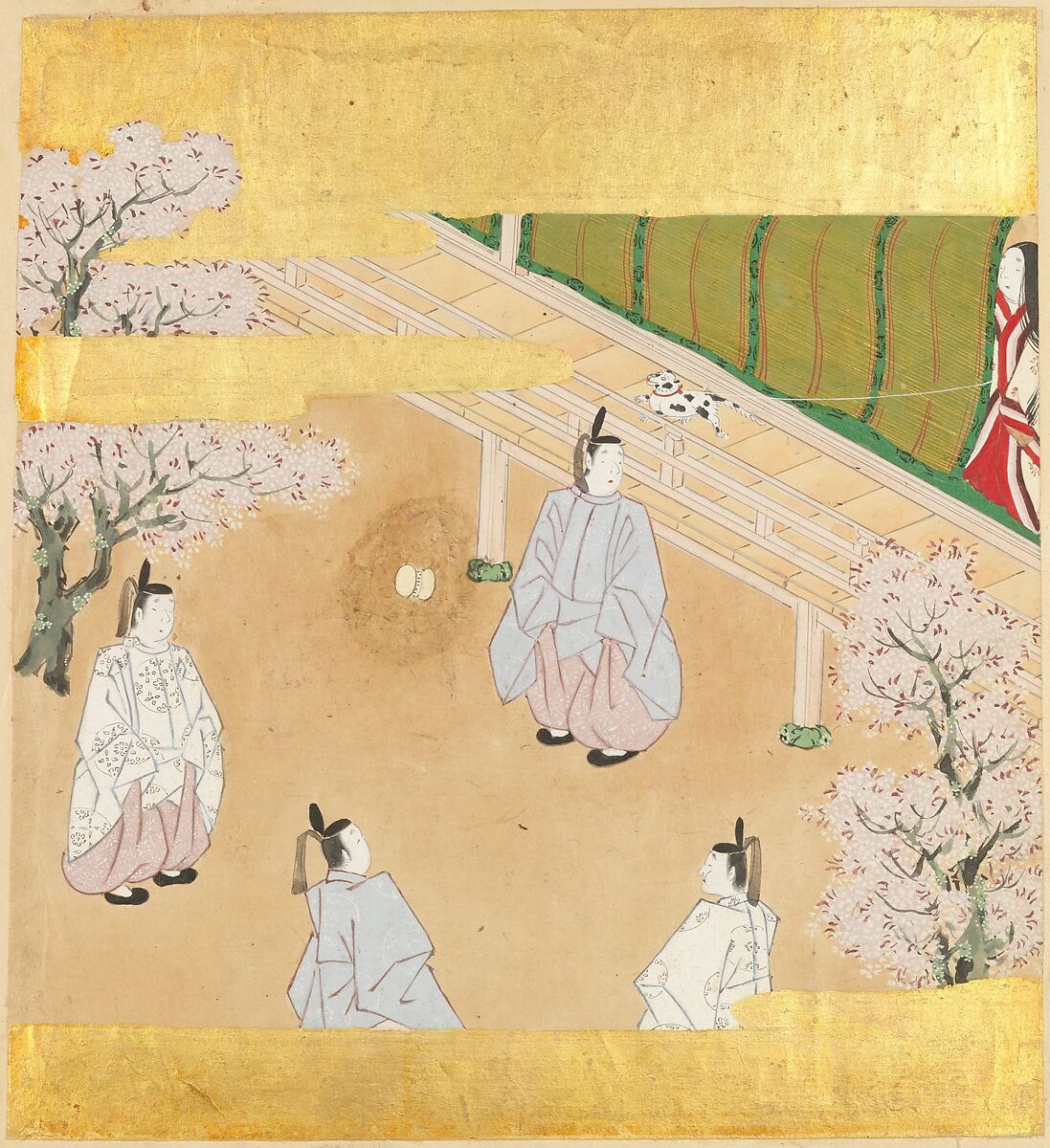 The Tale of Genji (Genji Monogatari), Formerly attributed to Tosa Mitsusada (Japanese, 1738–1806), Set of twenty-four album leaves; ink, color, and gold on paper, Japan