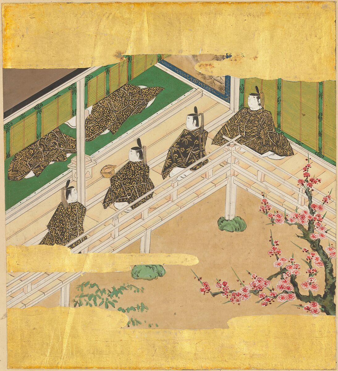 The Tale of Genji (Genji Monogatari), Formerly attributed to Tosa Mitsusada (Japanese, 1738–1806), Set of twenty-four album leaves; ink, color, and gold on paper, Japan