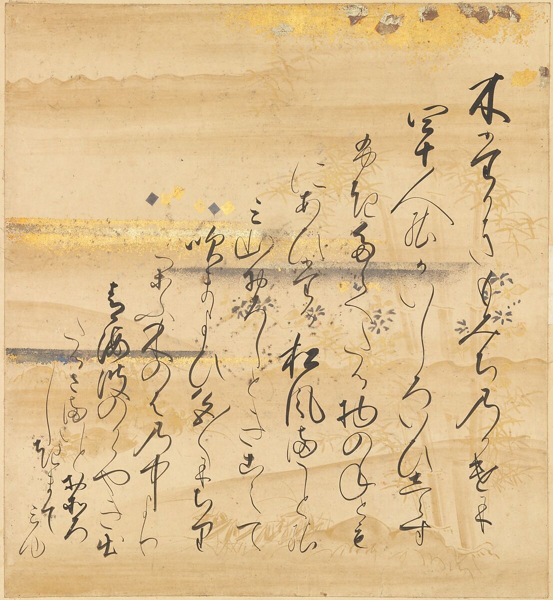 The Tale of Genji (Genji Monogatari), Formerly attributed to Tosa Mitsusada (Japanese, 1738–1806), Set of twenty-four album leaves; ink, color, and gold on paper, Japan