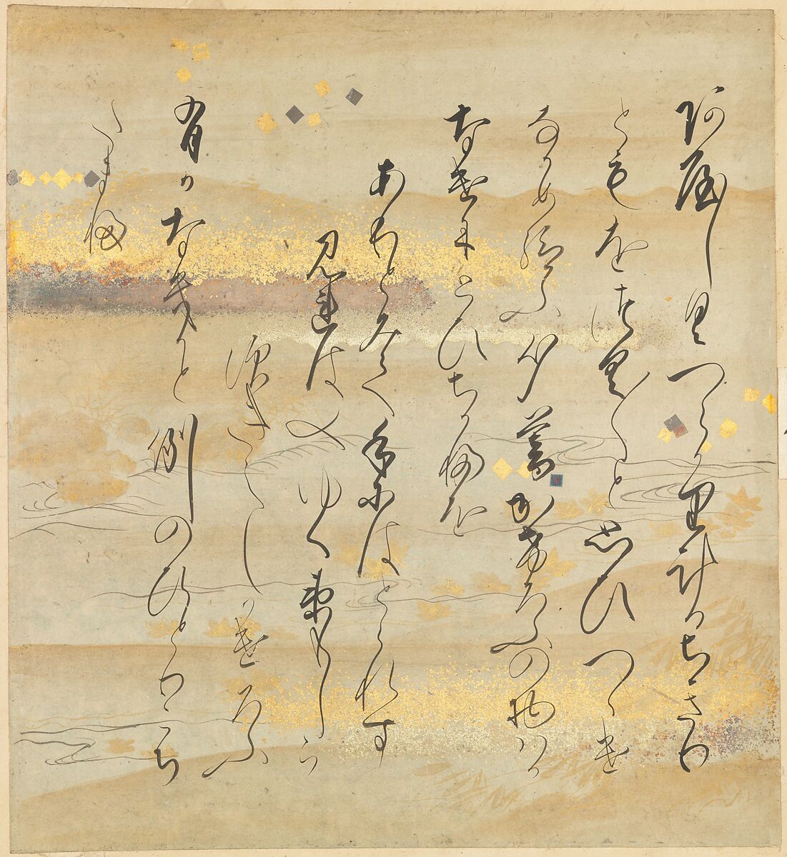 The Tale of Genji (Genji Monogatari), Formerly attributed to Tosa Mitsusada (Japanese, 1738–1806), Set of twenty-four album leaves; ink, color, and gold on paper, Japan