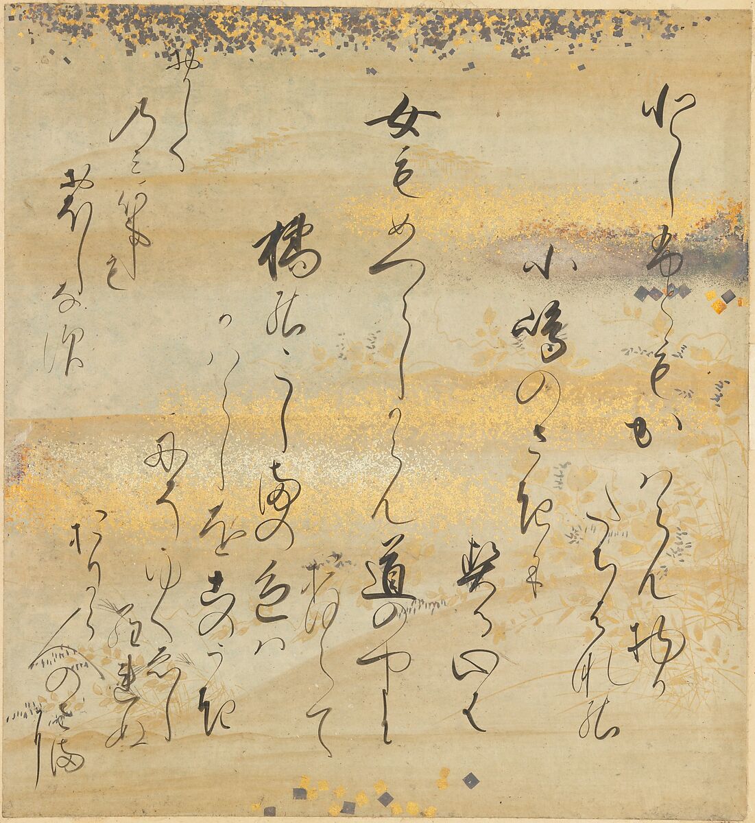 The Tale of Genji (Genji Monogatari), Formerly attributed to Tosa Mitsusada (Japanese, 1738–1806), Set of twenty-four album leaves; ink, color, and gold on paper, Japan