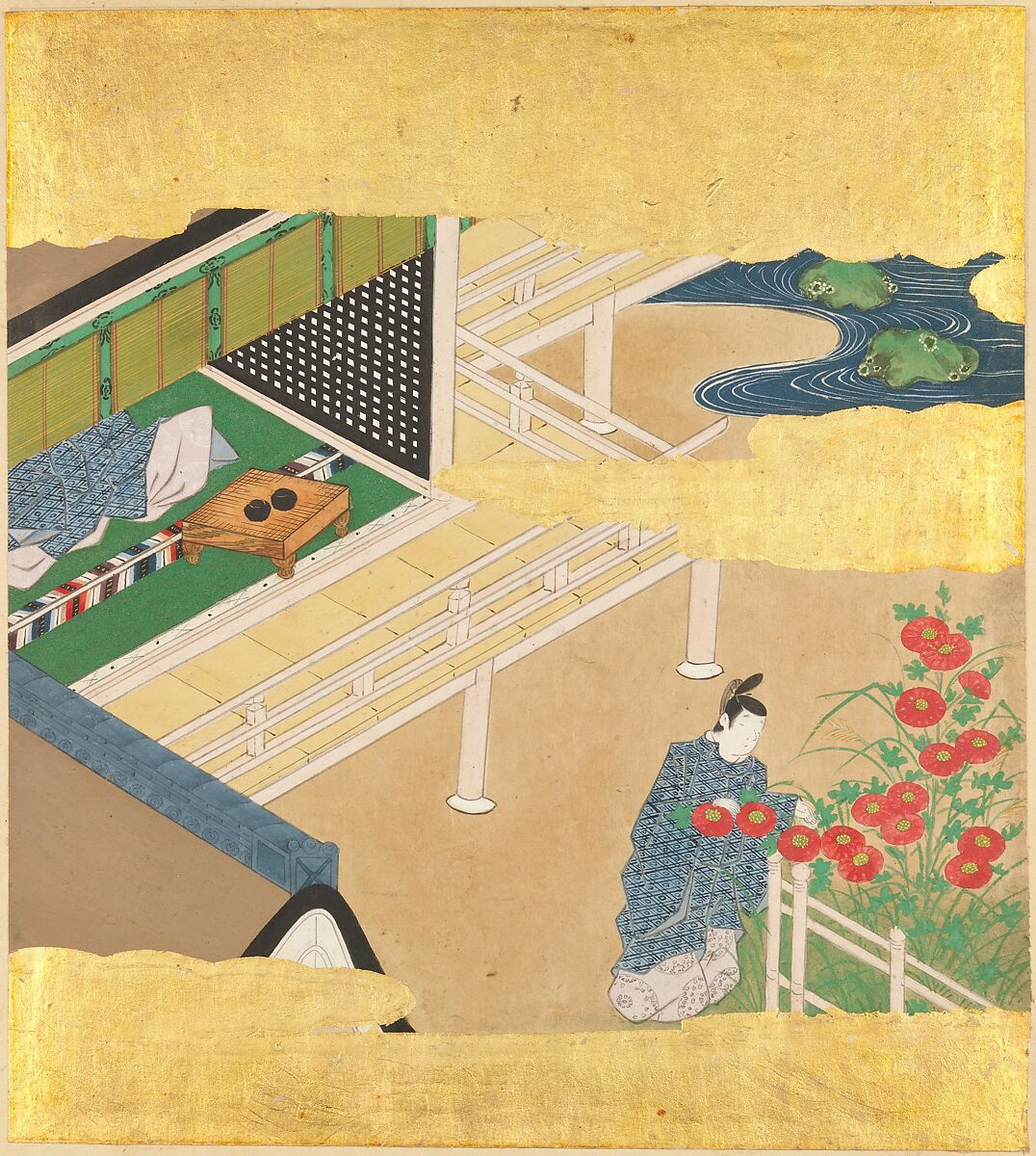 The Tale of Genji (Genji Monogatari), Formerly attributed to Tosa Mitsusada (Japanese, 1738–1806), Set of twenty-four album leaves; ink, color, and gold on paper, Japan