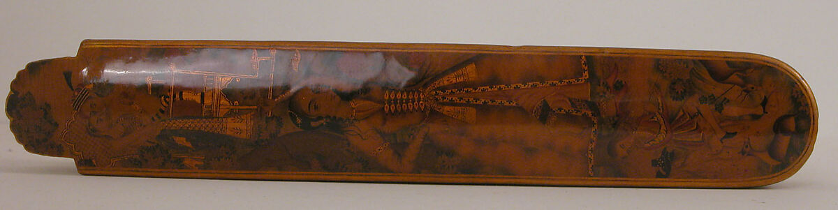 Lacquered Pen Box  (Qalamdan), Manohar (active ca. 1582–1624), Papier-maché; painted, gilded, and lacquered
