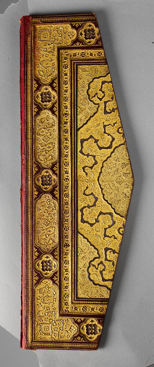 Mantiq al-Tayr (Language of the Birds), Farid al-Din `Attar (Iranian, Nishapur ca. 1142–ca. 1220 Nishapur), Binding: doublure