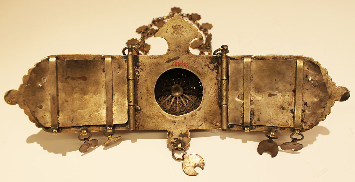 Girdle Clasp, Silver; alloyed with brass