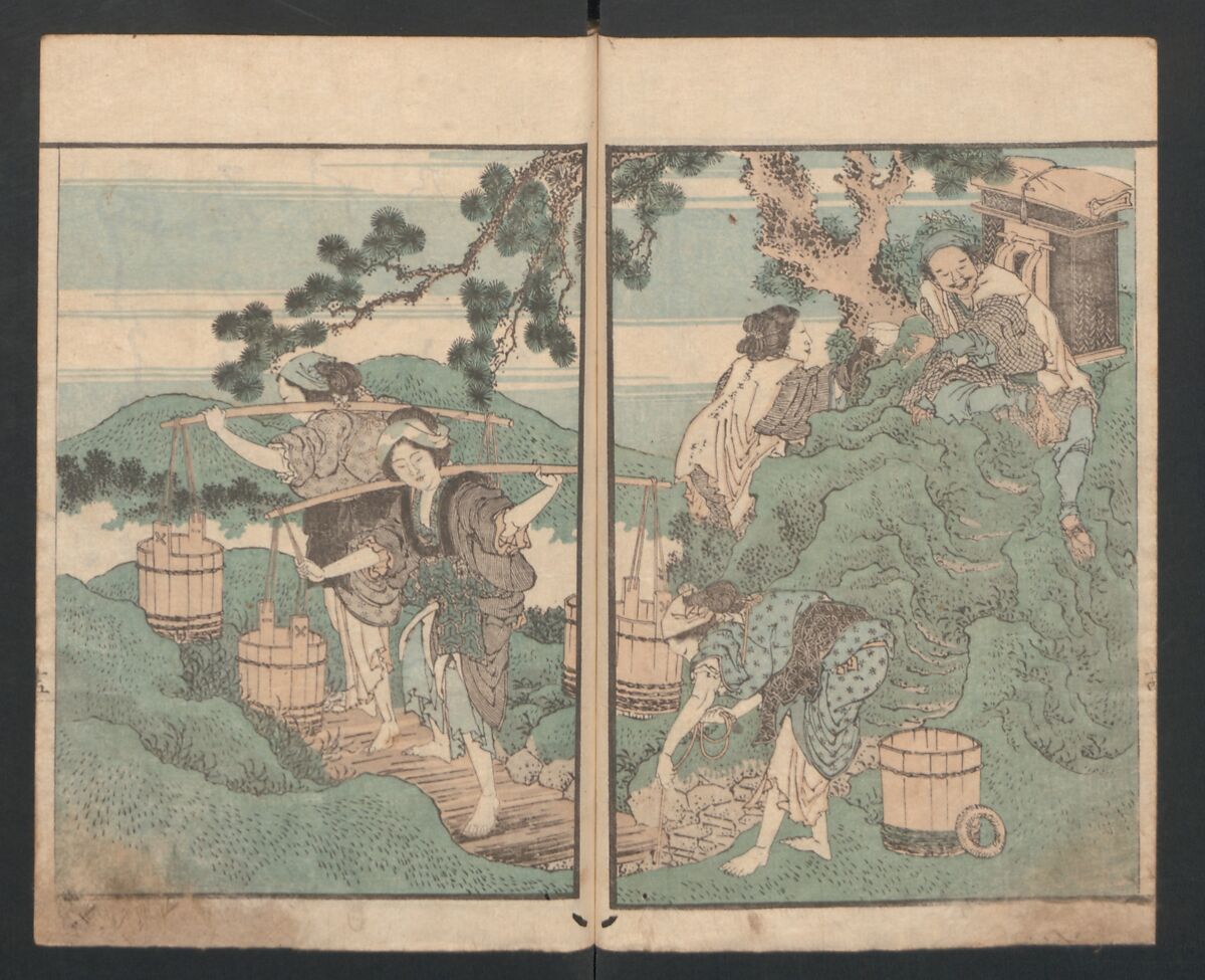 Precepts for Women (Ehon Onna imagawa) 絵本女今川, Katsushika Hokusai 葛飾北斎 (Japanese, Tokyo (Edo) 1760–1849 Tokyo (Edo)), Book of polychrome woodblock prints; ink and color on paper, Japan