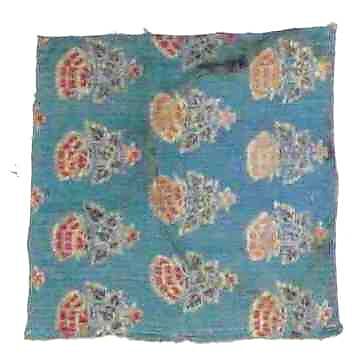 Textile Fragment, Silk, metal thread; brocaded