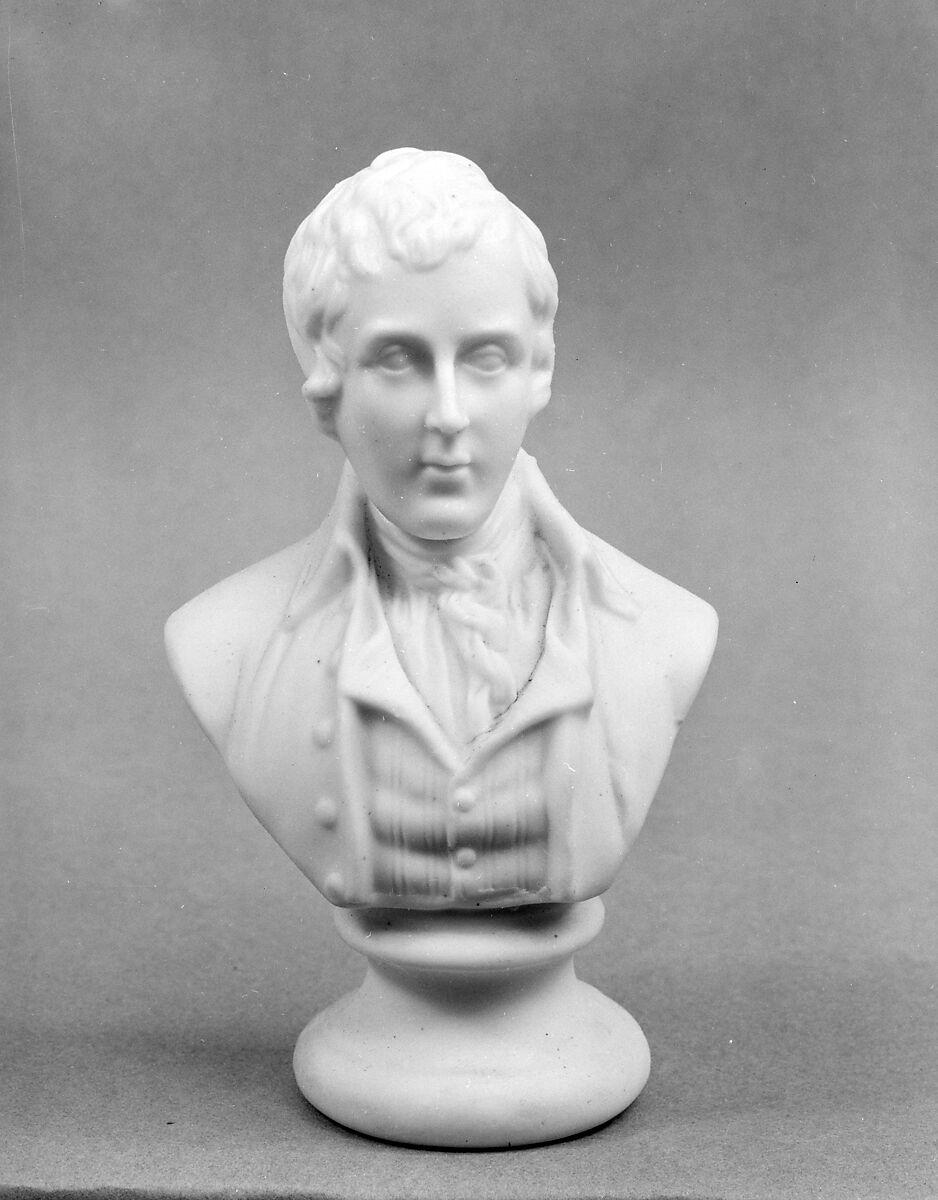 Bust of John Wesley, Parian porcelain, American 