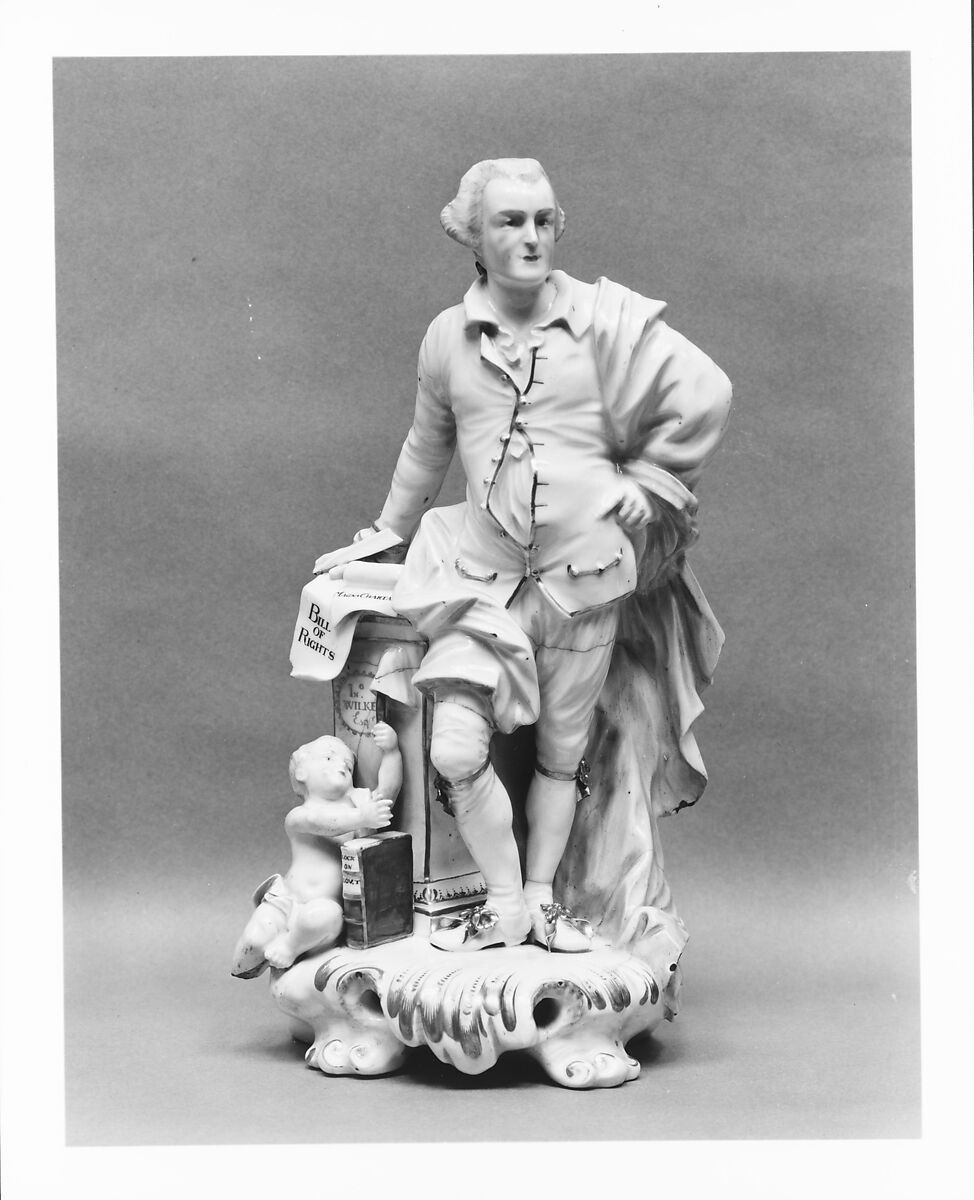 Figure of John Wilkes, Chelsea Factory (ca. 1745–1784), Porcelain, British 