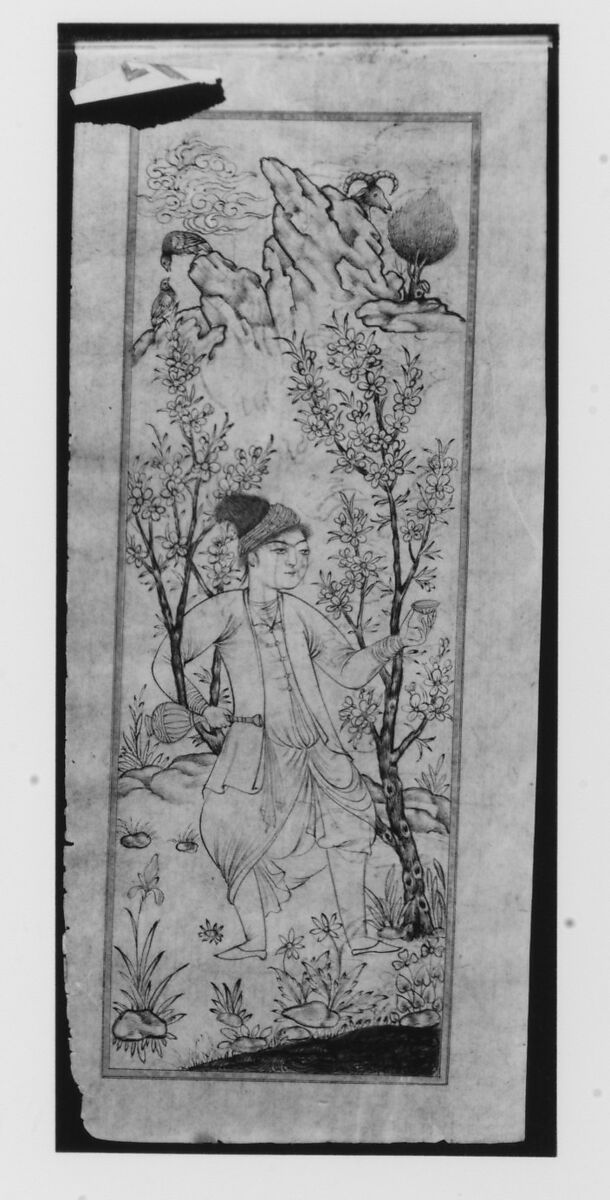 Anthology of Persian Poetry (Safina), 'Abd al-'Azim al-Yahya, Main support: Ink and watercolor on paper. Binding: Leather