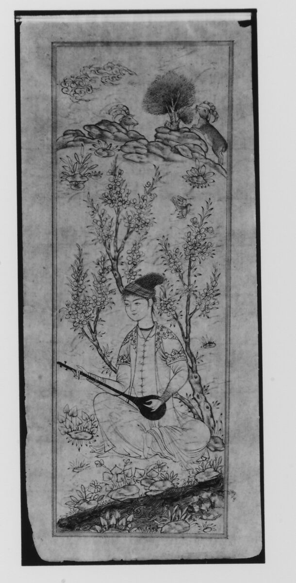 Anthology of Persian Poetry (Safina), 'Abd al-'Azim al-Yahya, Main support: Ink and watercolor on paper. Binding: Leather