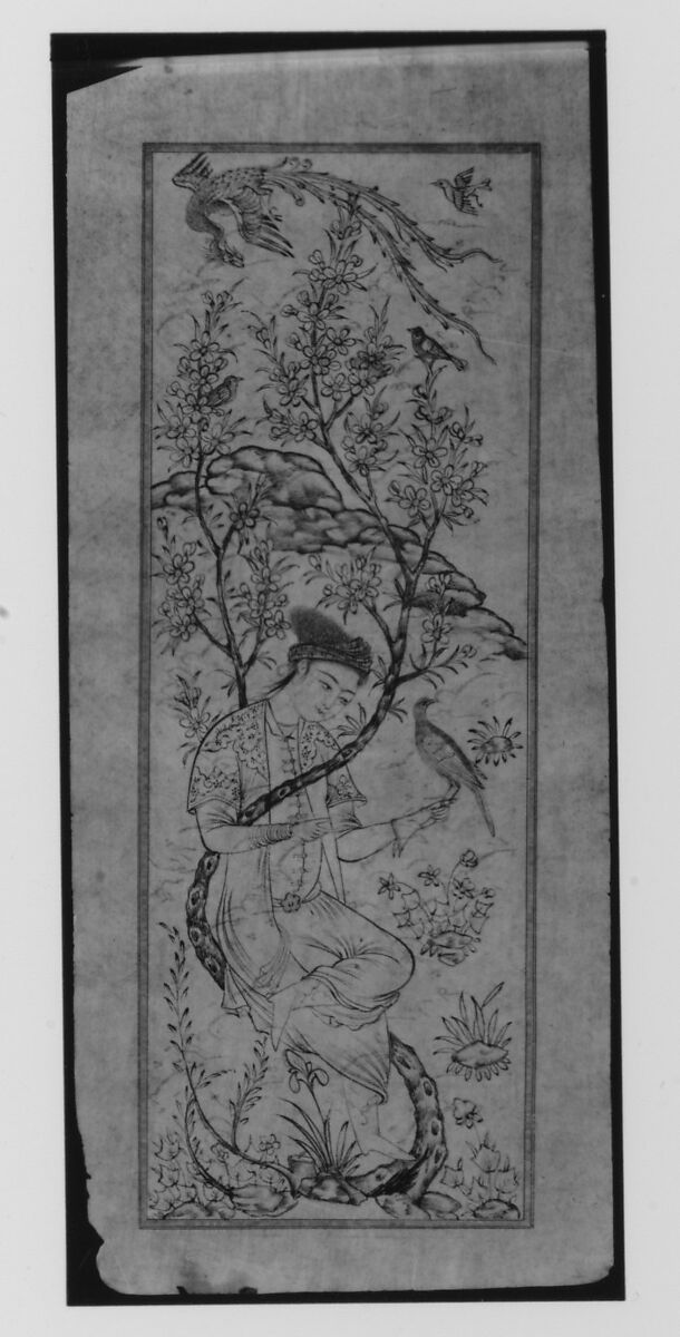 Anthology of Persian Poetry (Safina), 'Abd al-'Azim al-Yahya, Main support: Ink and watercolor on paper. Binding: Leather