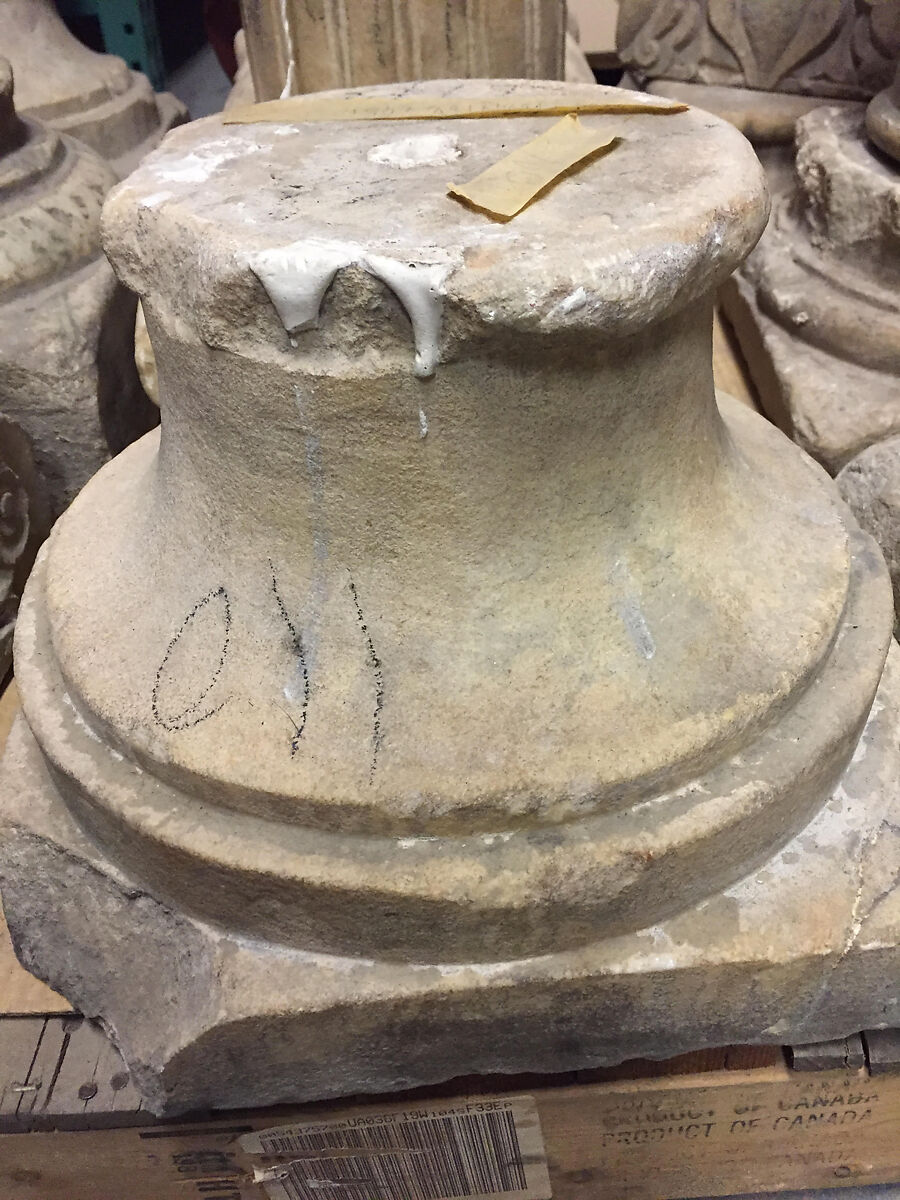 Column Base, White marble