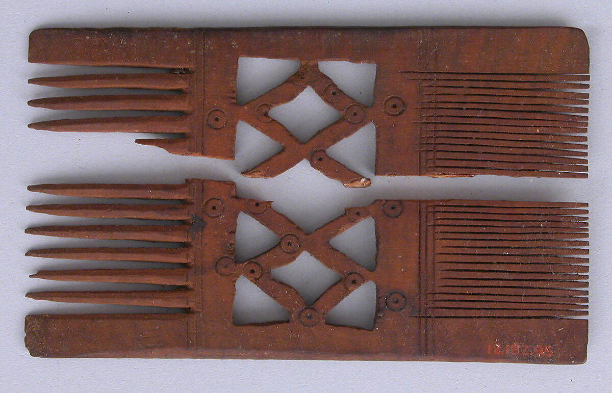 Comb, Wood; carved 