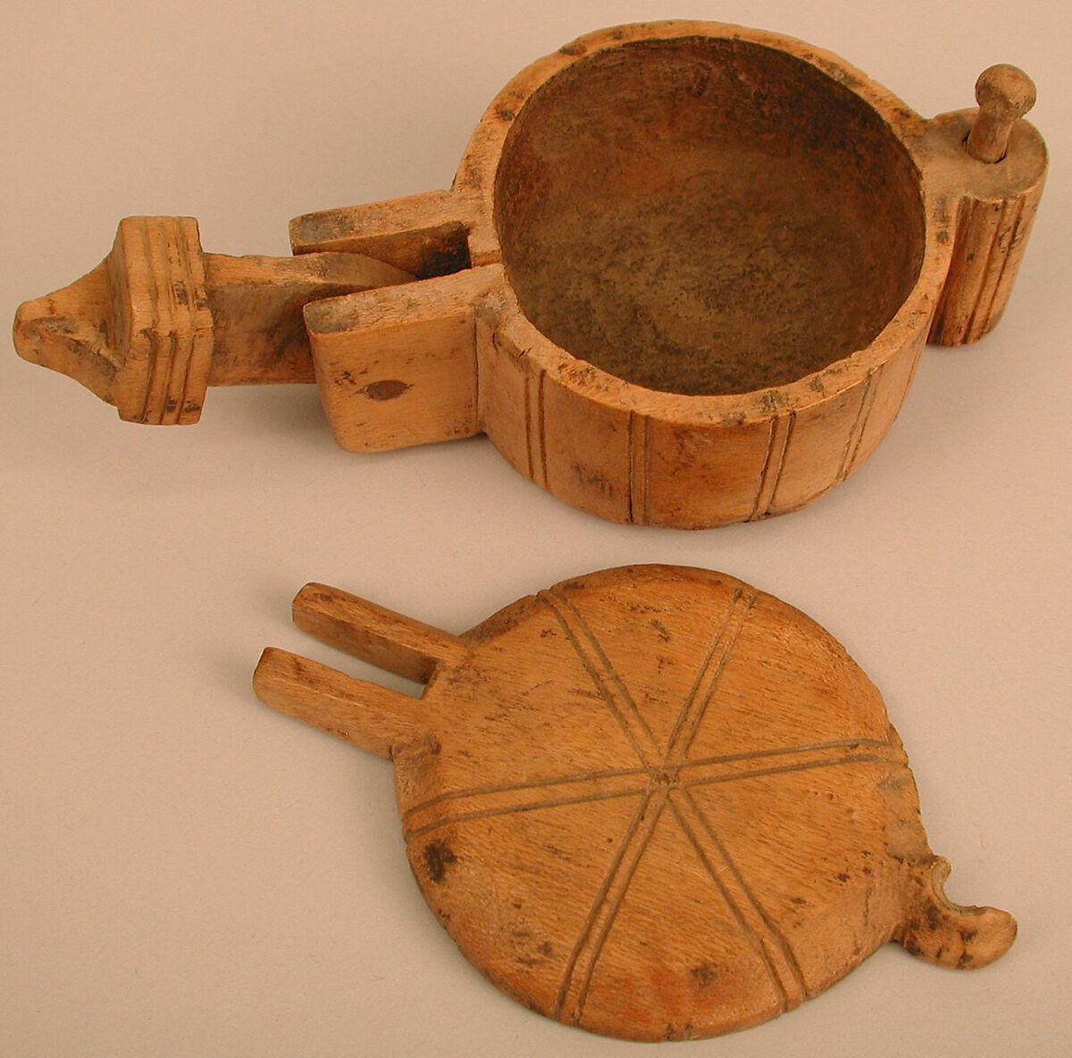Box, Wood; carved