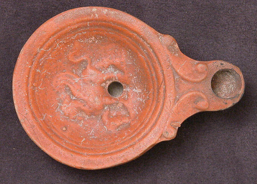 Lamp, Earthenware; molded