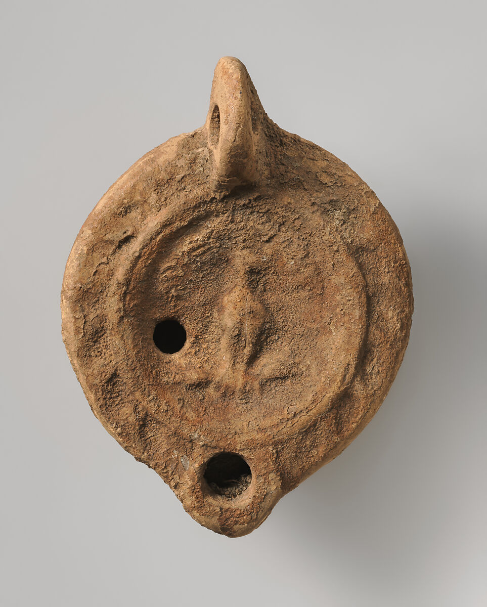 Lamp, Earthenware; molded