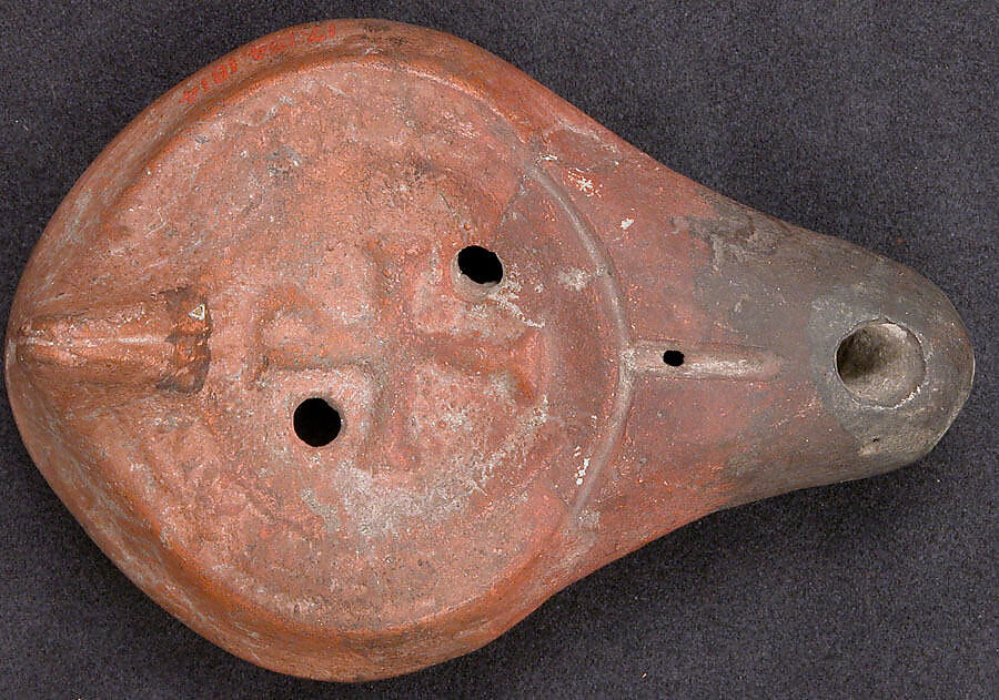 Lamp, Earthenware; molded 