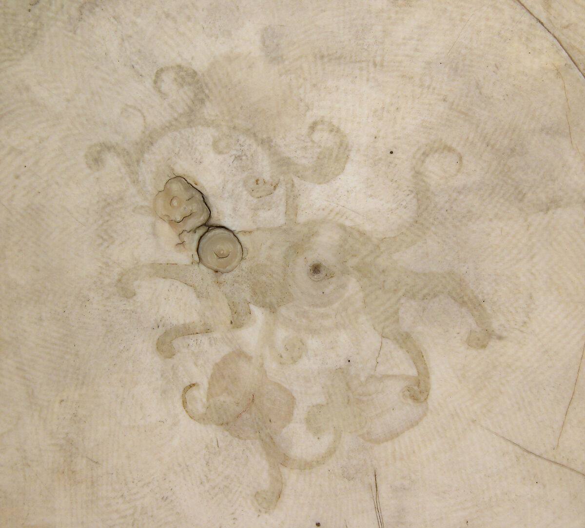 Box, Ivory; painted; silver mounts