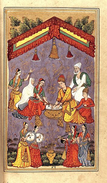 Manuscript of the Pem Nem (The Laws of Love), Ink, opaque watercolor, and gold on paper