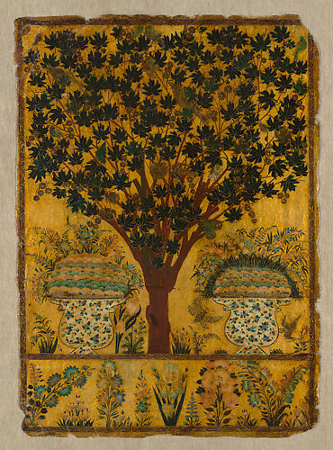 Book Cover with Tree, Birds, and Insects