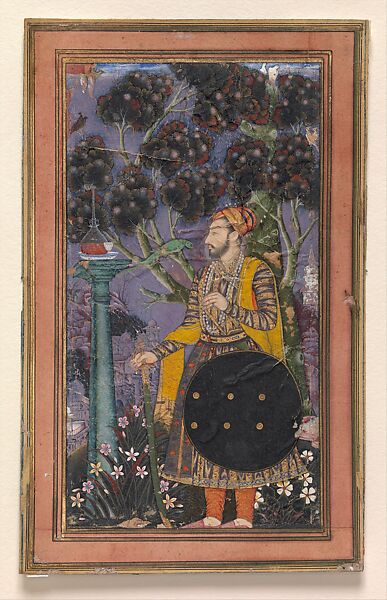 Sultan Muhammad 'Adil Shah, Attributed to "Bodleian painter", Ink, opaque watercolor, and gold on paper 