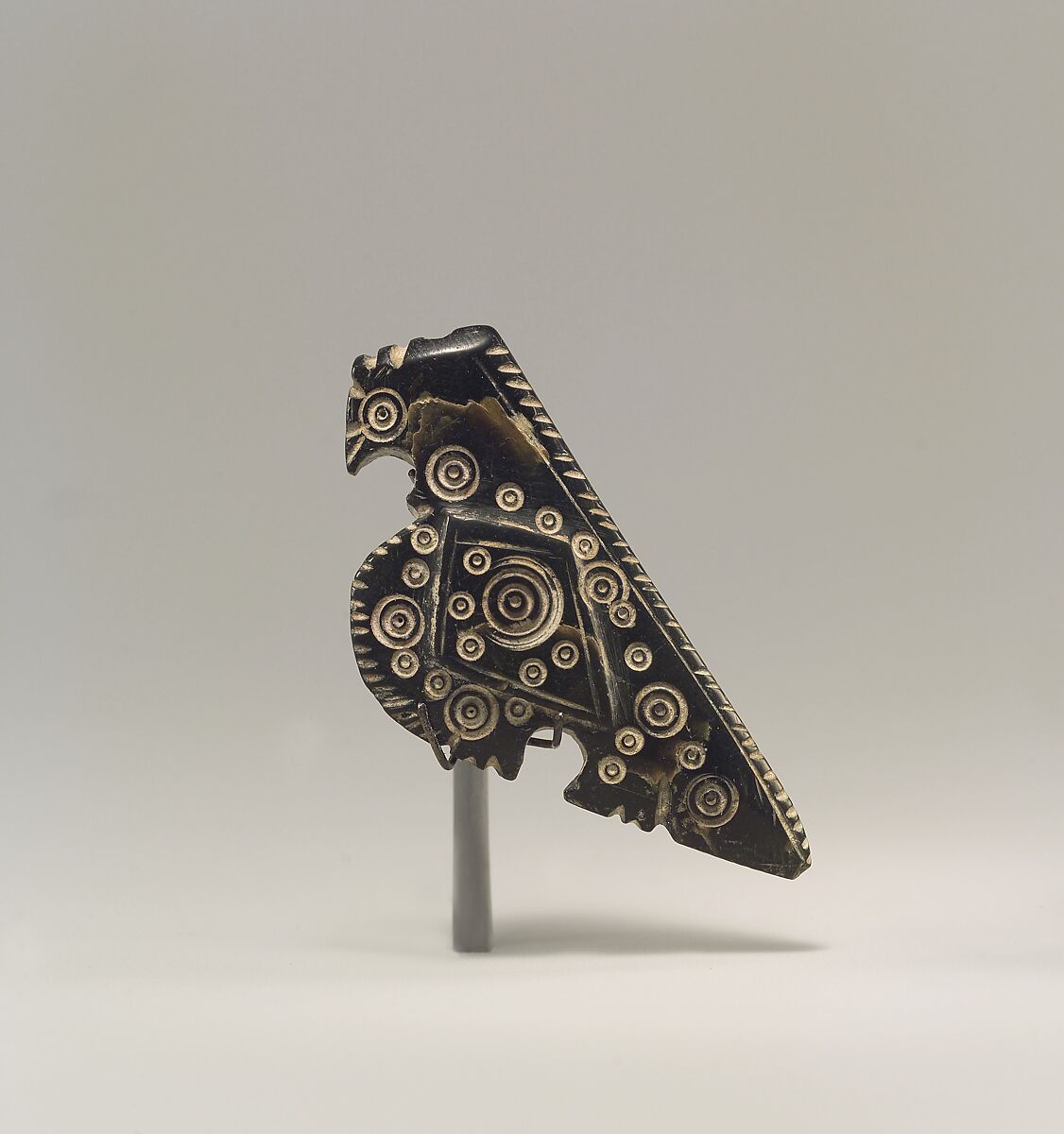 Kohl Flask, Serpentine; carved, incised