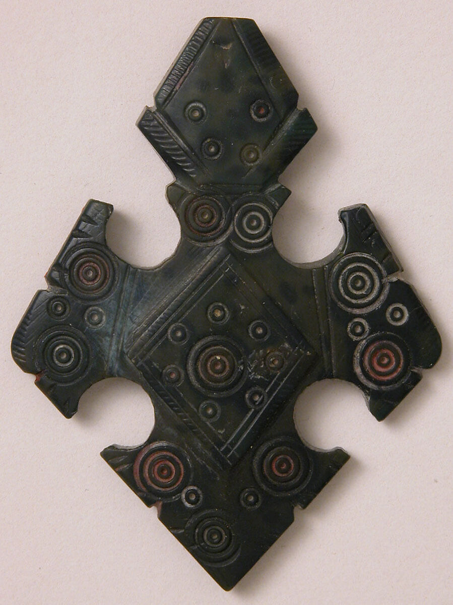 Kohl Flask, Serpentine; carved, incised