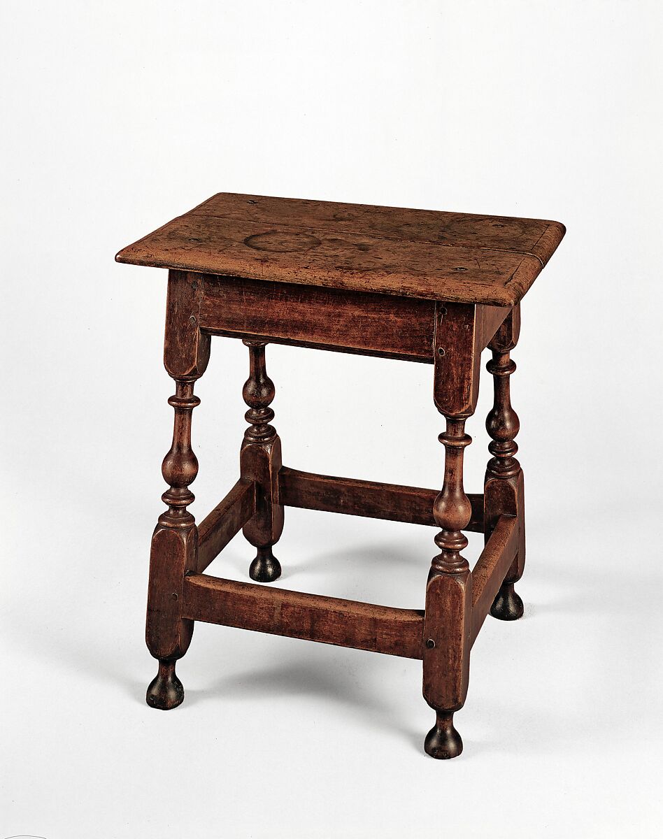 Joint stool, Soft maple, American