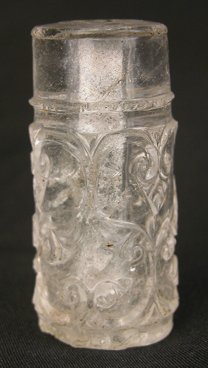 Decorative Element, Rock crystal; carved 