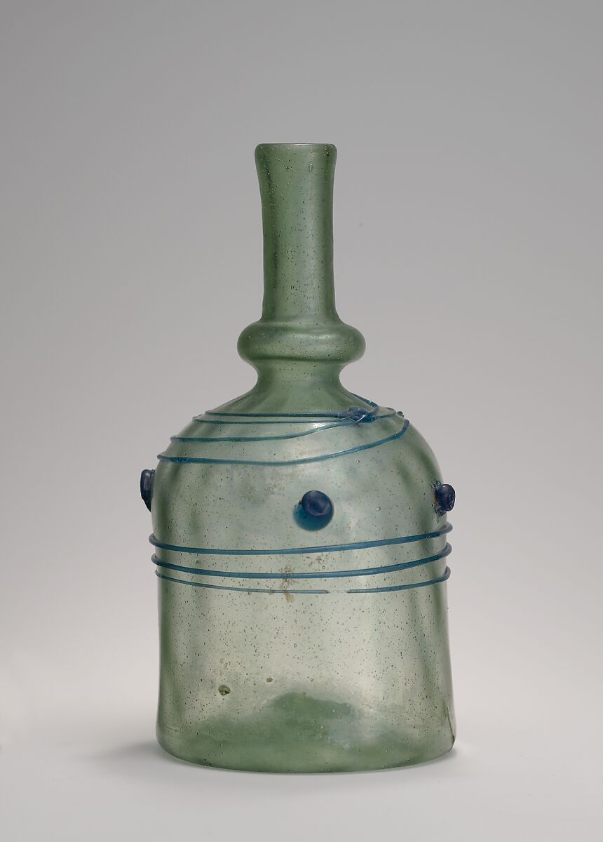 Bottle with Blue Trails