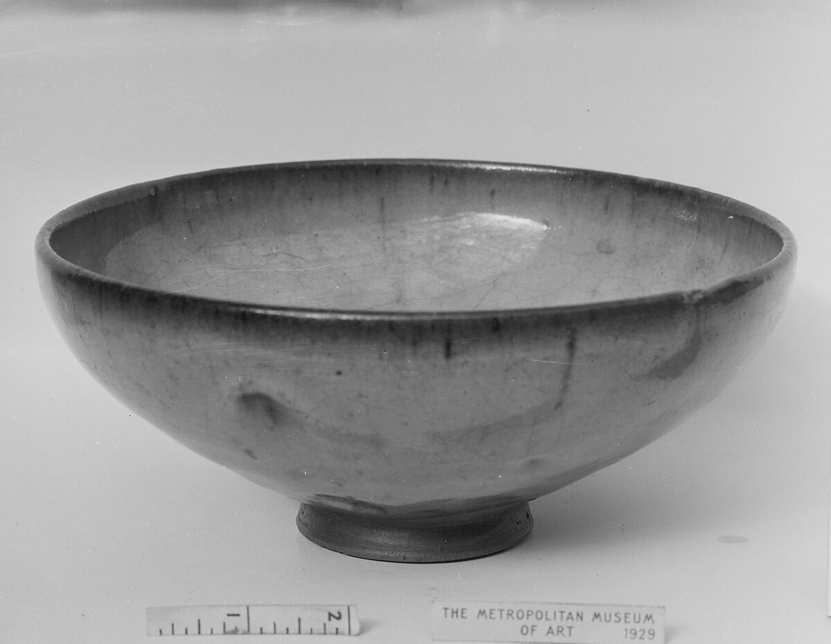 Bowl, Earthenware (soft Jun type), China 