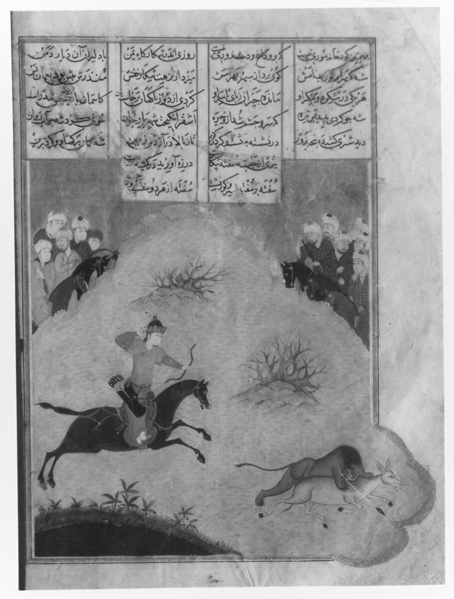 Khamsa (Quintet) of Nizami of Ganja, Nizami (present-day Azerbaijan, Ganja 1141–1209 Ganja), Ink, opaque watercolor, silver, and gold on paper