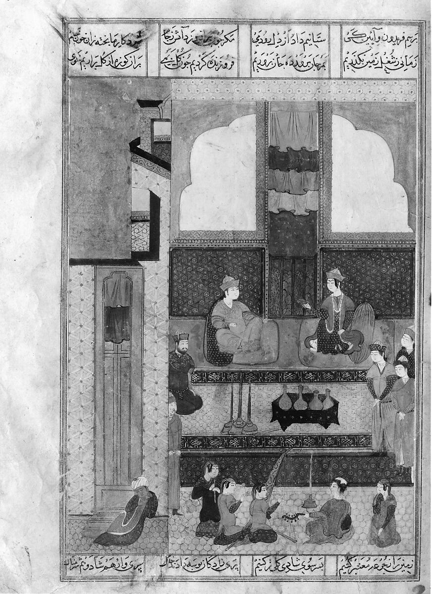Khamsa (Quintet) of Nizami of Ganja, Nizami (present-day Azerbaijan, Ganja 1141–1209 Ganja), Ink, opaque watercolor, silver, and gold on paper