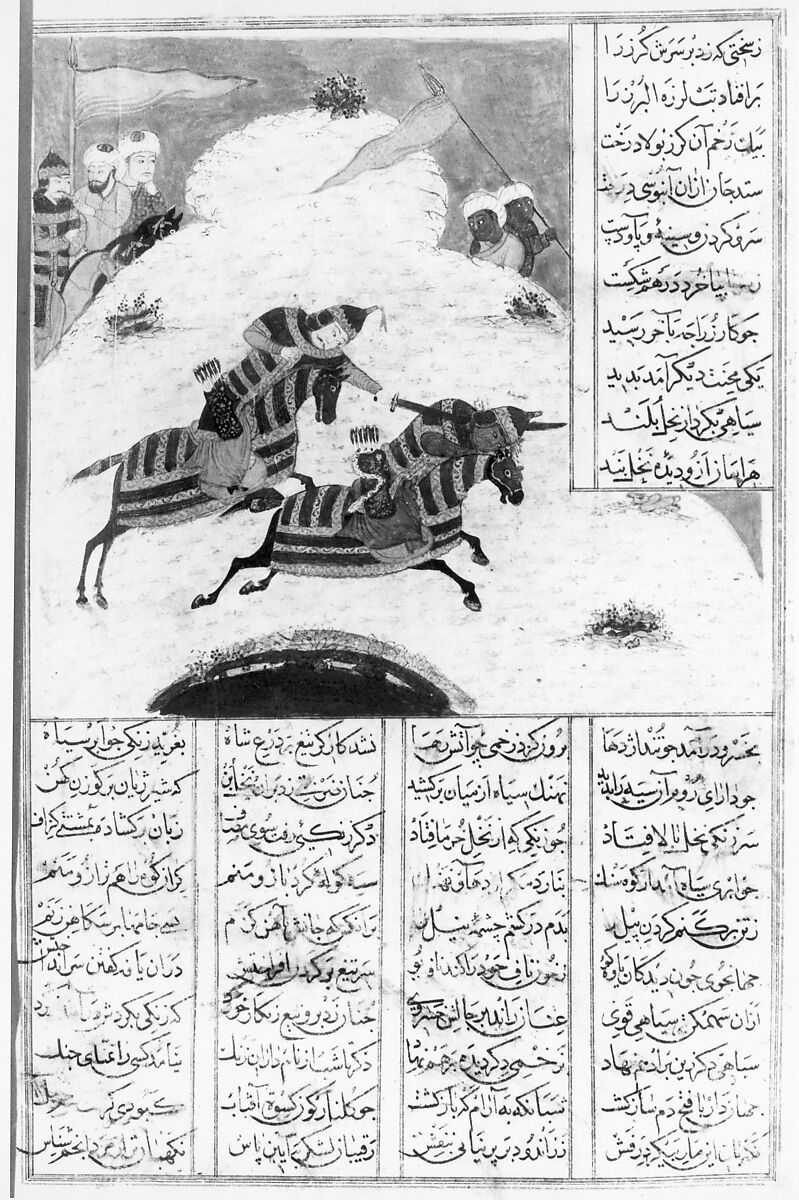 Khamsa (Quintet) of Nizami of Ganja, Nizami (present-day Azerbaijan, Ganja 1141–1209 Ganja), Ink, opaque watercolor, silver, and gold on paper