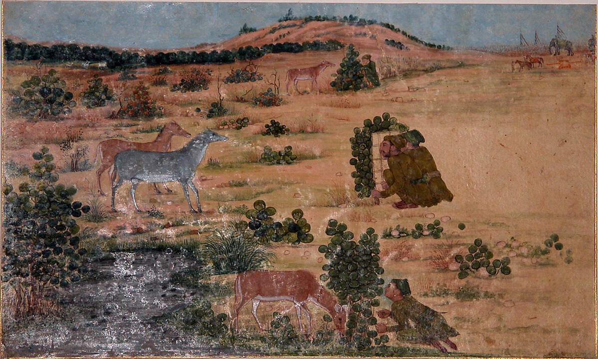 Preparations for a Hunt, Opaque watercolor on paper