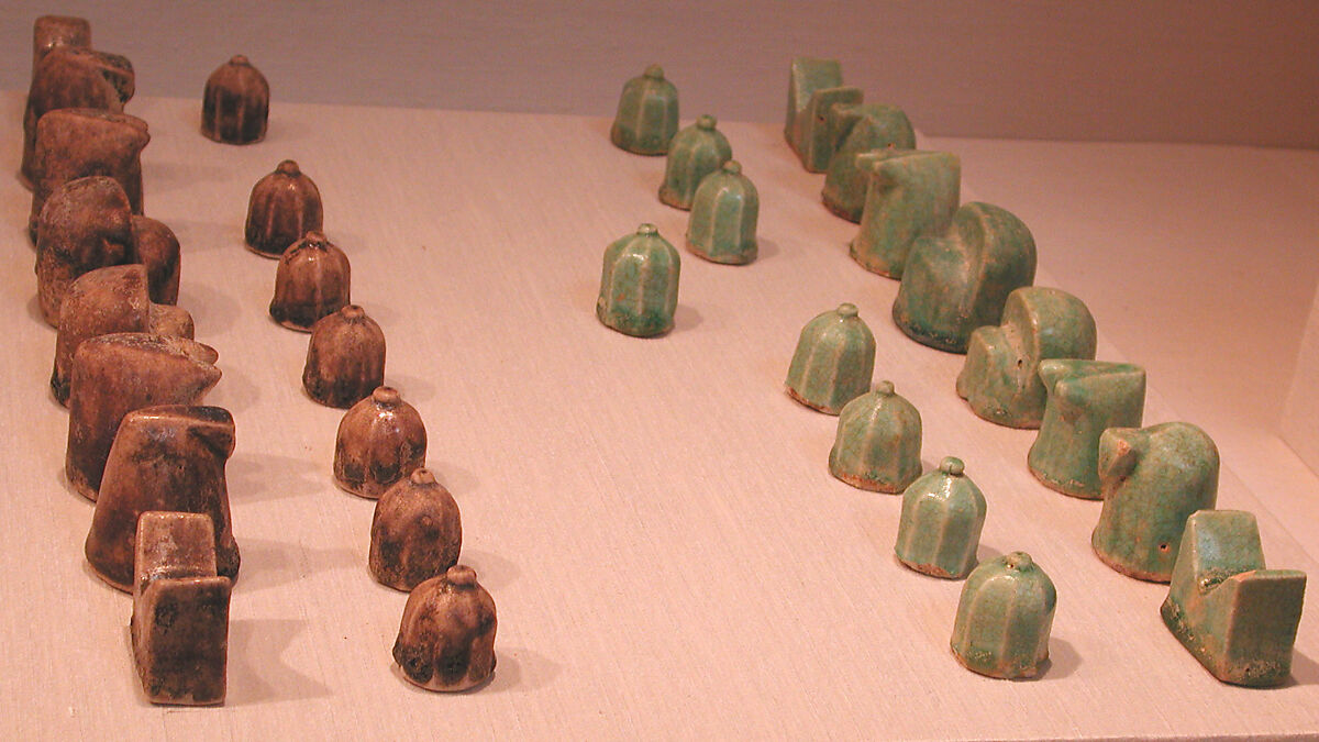 Chess Piece, Pawn, Earthenware; glazed